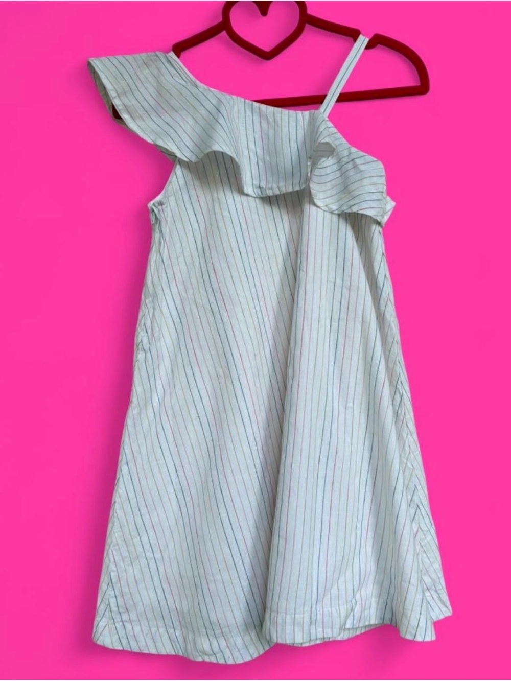 Hope & Henry Flounce Linen Dress